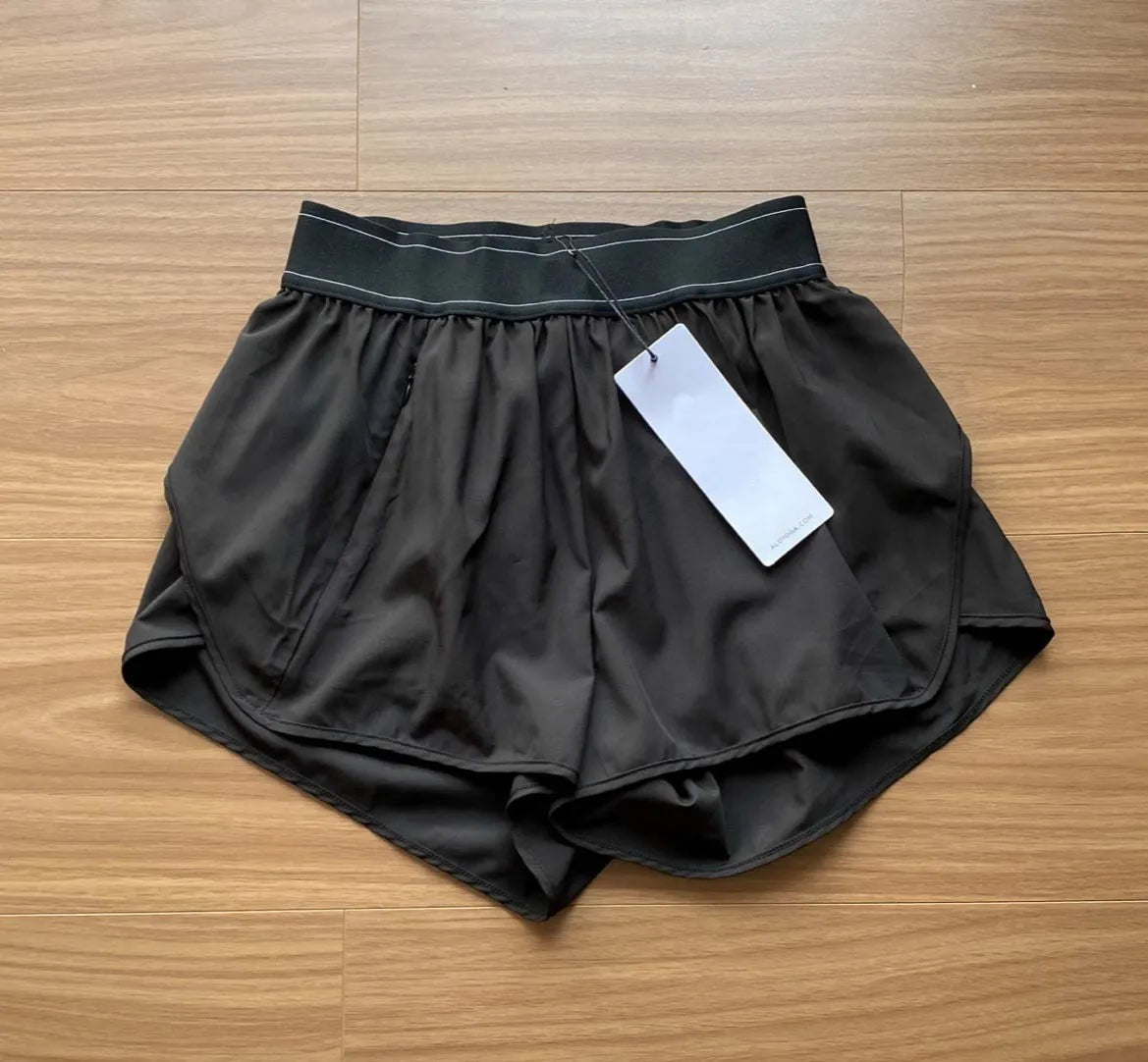 A* Yoga Shorts Thin Fast Drying Sports Breathable Elastic High Waist Loose Yoga Comfortable Running Gym Shorts