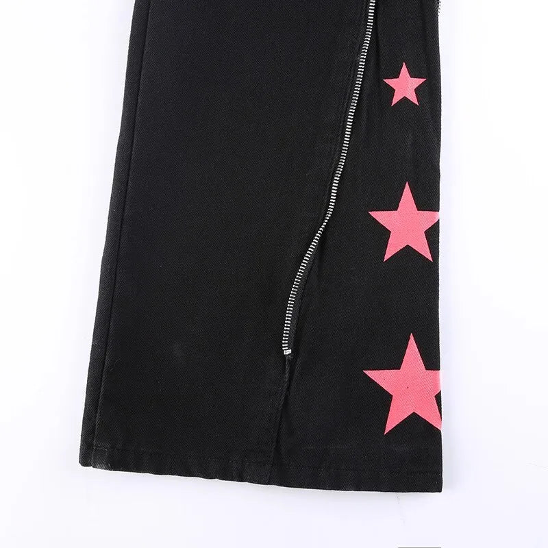 Straight Tube Y2k Jeans Ladies Darkness European