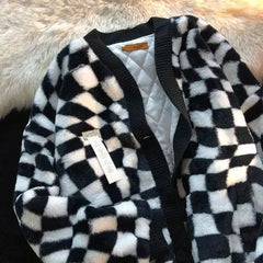 French green plaid coat women's