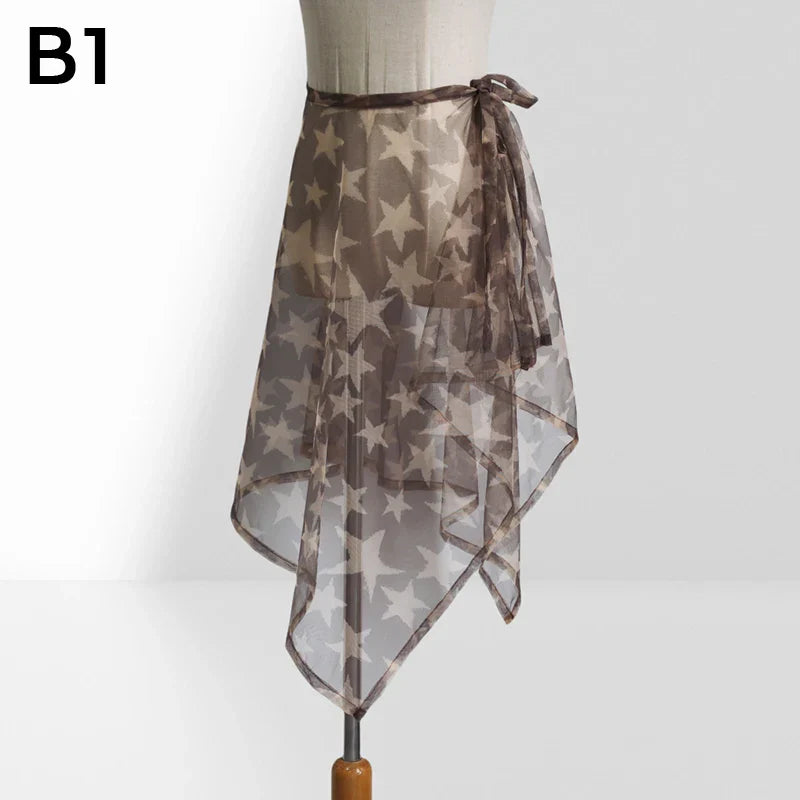 190cm Bohemian Hottie Jazz Belt Mesh Breathable Beach Outer Wear Multifunctional Waist scarf Accessories