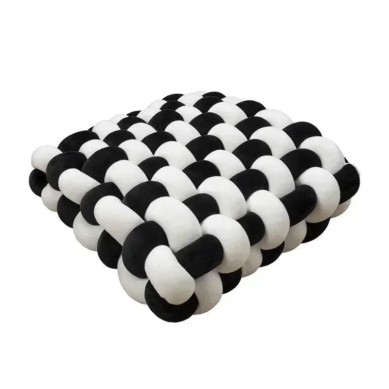 Square Knot Stuffed Cushion Nordic Pillow Decorative Plush Pillow Office Sleeping Floor Windowsill Back Cushion Decor