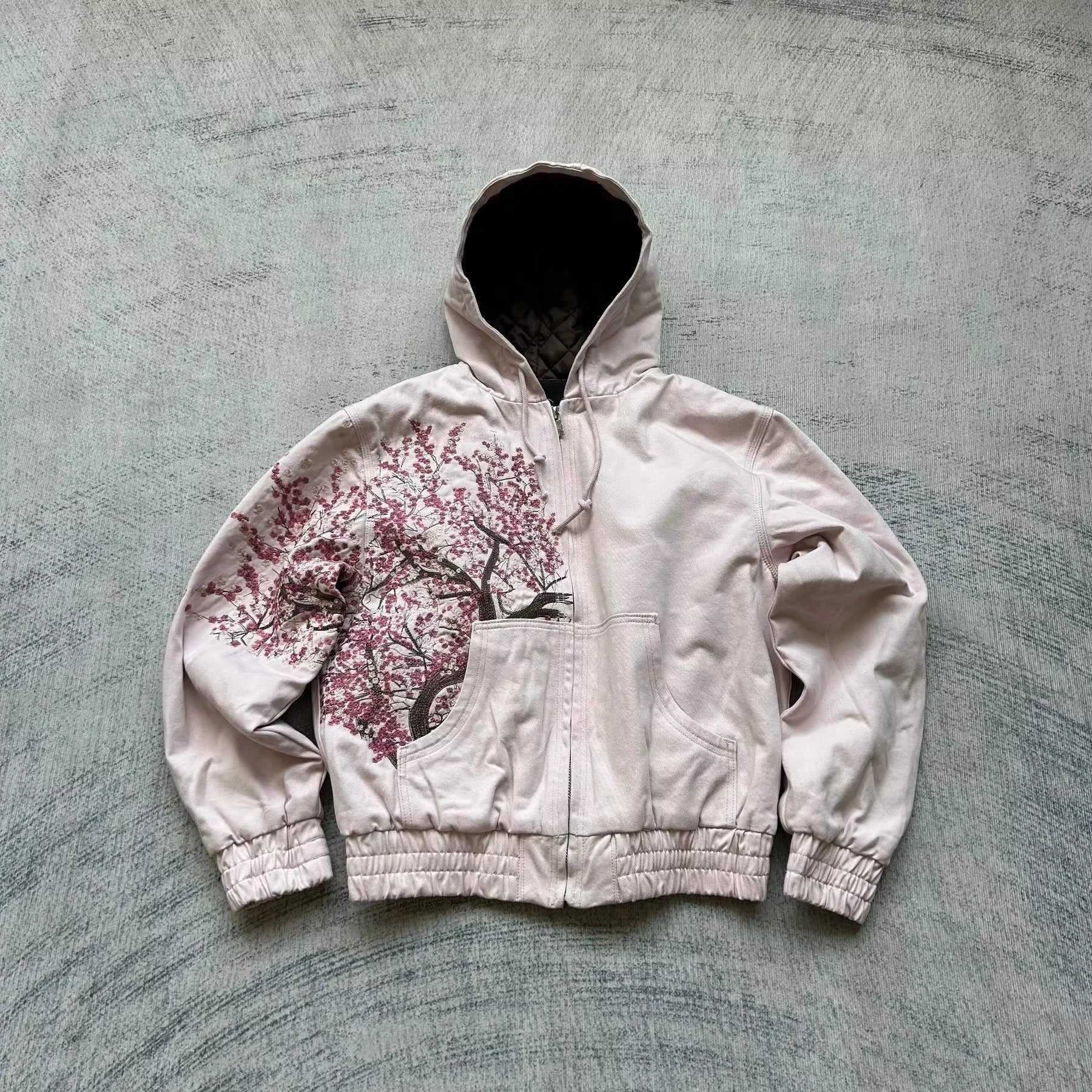 American Letter Embroidery Patch Zipper Sweater Y2K Harajuku Vintage Gothic Casual Joker Sports Sweater