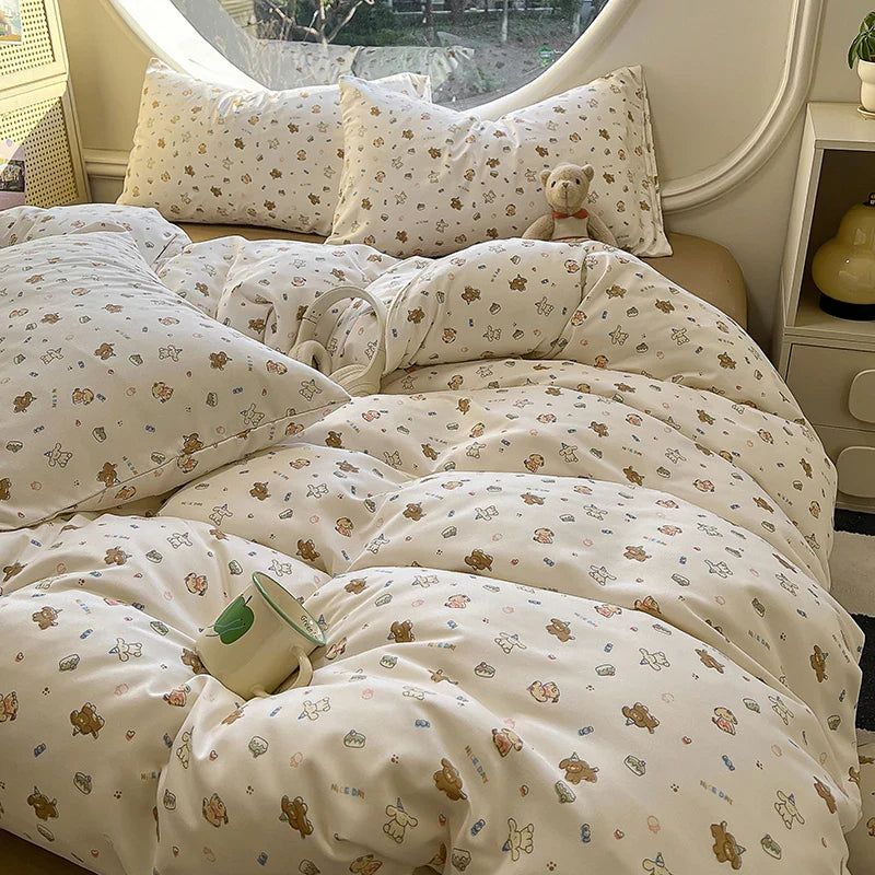 Cartoon Style Quilt Cover 150x200 Duvet Cover Home Comforter Cover Printed Blanket Covers funda nordica (Pillowcase Need Order)