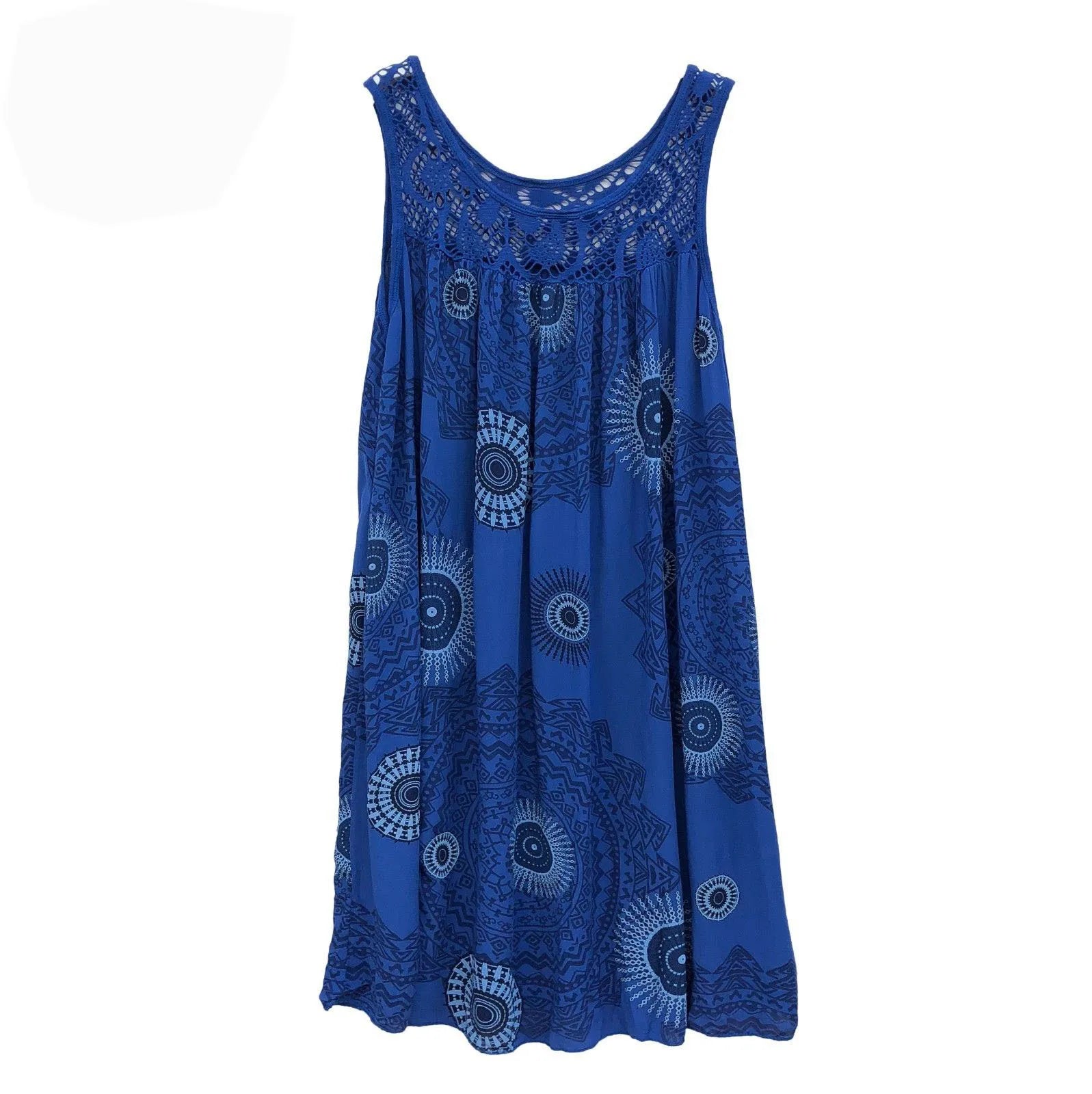 clothing sleeveless camisole dress lace print sleeveless large swing loose dress long skirt plus size