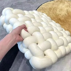 Square Knot Stuffed Cushion Nordic Pillow Decorative Plush Pillow Office Sleeping Floor Windowsill Back Cushion Decor