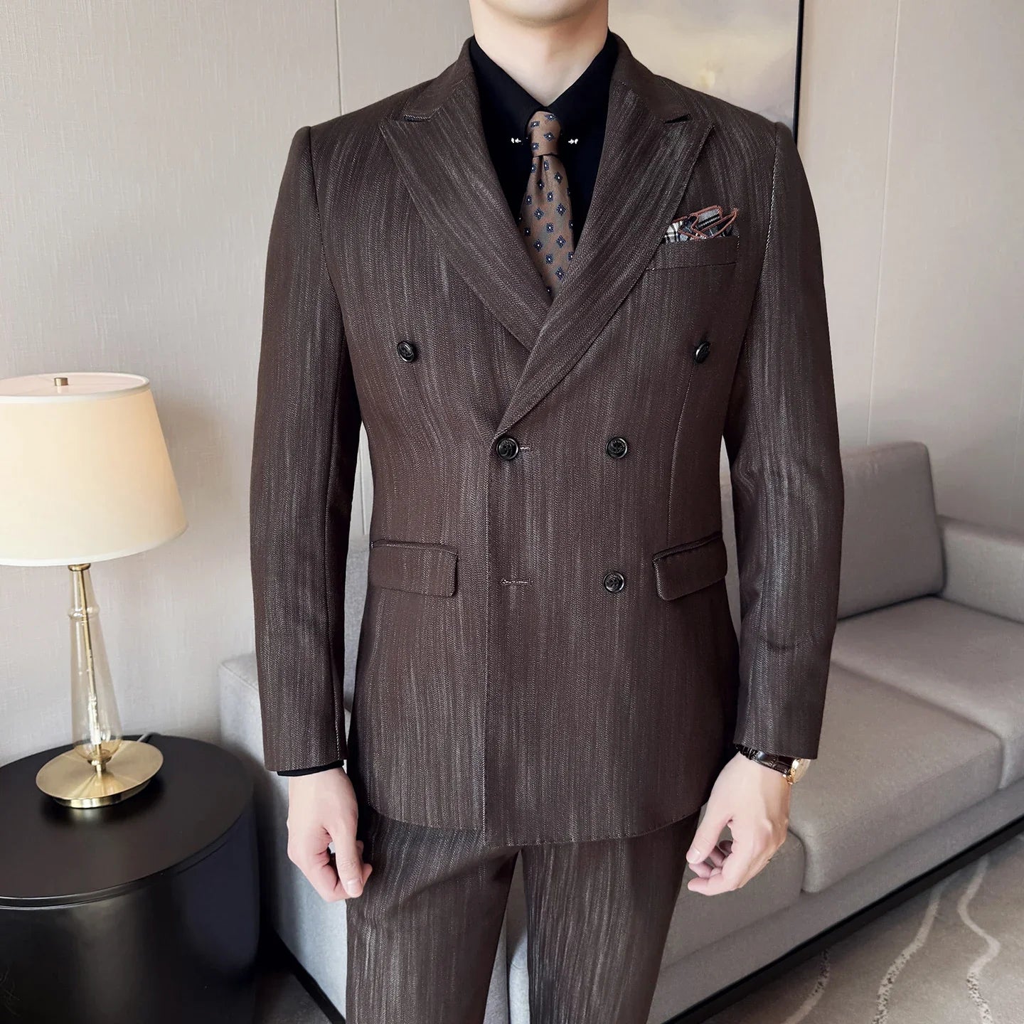 Business Clothing groom suit Wedding suit 3 Piece jacket vest pantsHigh-end business suit set dress