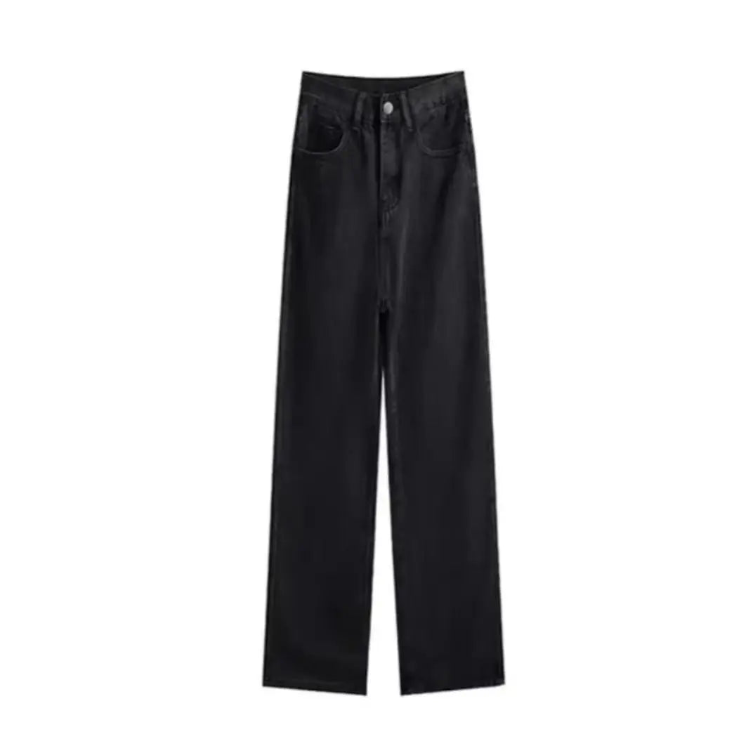 Y2K American Vintage Mottled Totem Print Baggy Jeans High Waist Wide Leg Jeans Harajuku Trendy Hip-hop Jeans