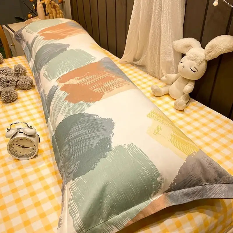 100% Cotton Pillow Cover Comfortable Pillow Case 90/120/150/180cm Long Bedside Cushion Cover Sweet Girl Pillow Covers Decorative