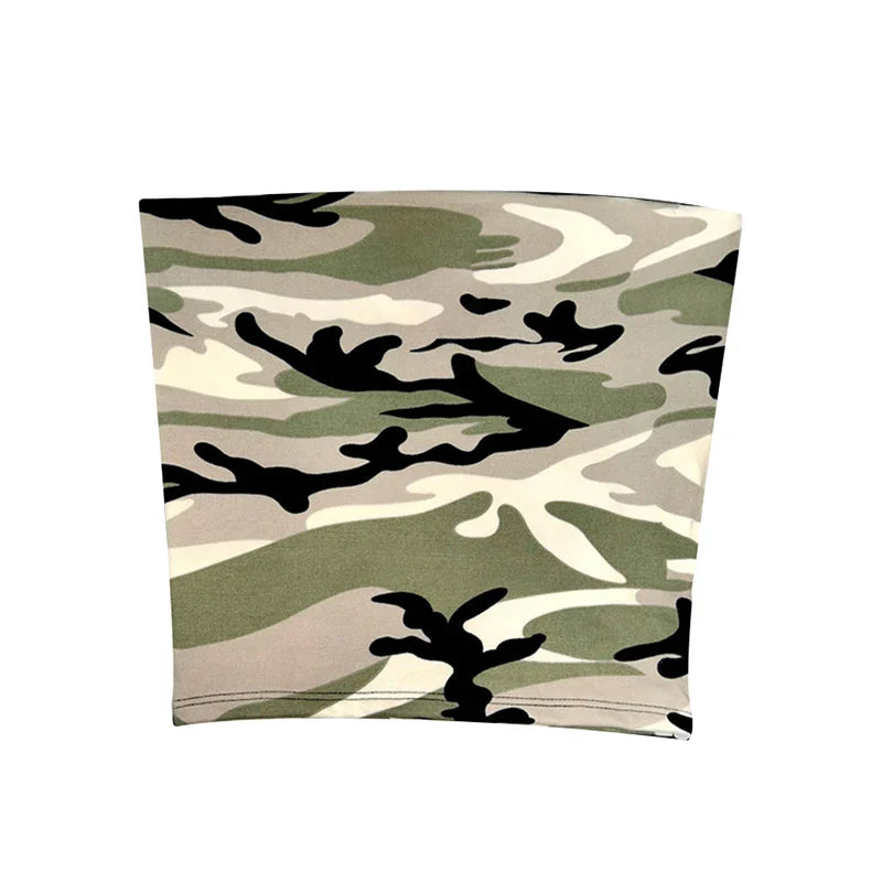 Punk rock harajuku retro camouflage camisole tops chic slim fit hottie crop tops 2000s streetwear