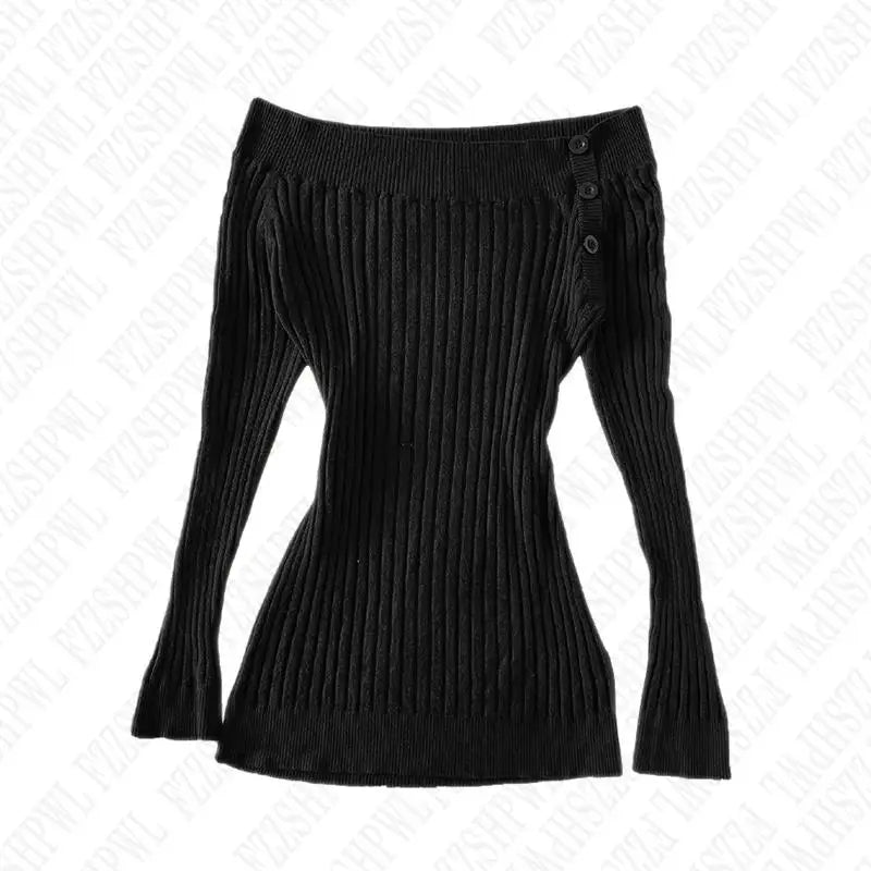 Punk Y2k Long sleeve Crop Top One shoulder Harajuku Grunge Goth Pullover Streetwear Hip Hop Baby Tee Retro Top EMO