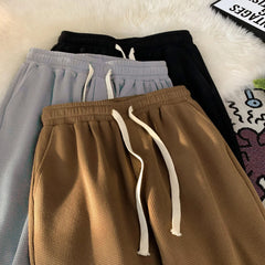 Waffle shorts thin loose casual sports brand beach American five-point pants