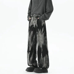 Baggy Wide Leg Jeans High Street Style Dyed Denim Casual Straight Neutral Wind Baggy Jeans Versatile