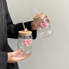 1Pc Glass with Lid