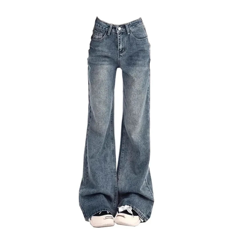 Ladies Jeans Flare Trousers Leisure Slimming Vintage Inspired  High Waist Bell pants Flared jeans jeans y2k