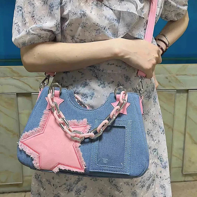 Denim Underarm Shopper Totes Large Capacity Designer Hobo Shoulder Bag Luxury Handbag Small Crossbody Bag