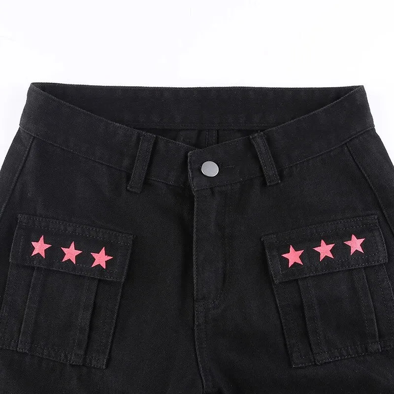 Straight Tube Y2k Jeans Ladies Darkness European
