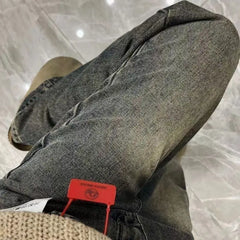 Jeans Straight High Waist Slim Fit Stretch Denim Trousers Casual Comfortable Pants