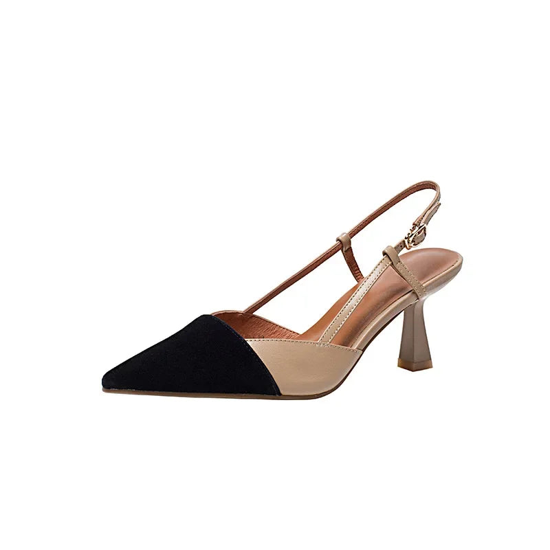 High Heels Arrival Buckle Pointed Heel Sandals Comfort Simplicity Stilettos Sandalias De Mujer