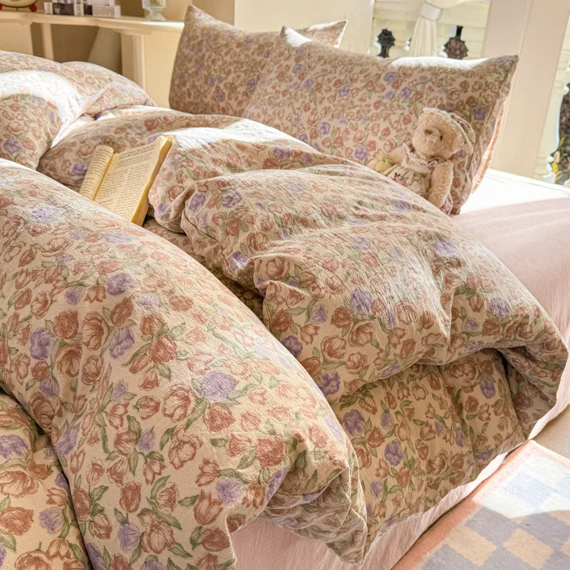 Floral Style Quilt Cover