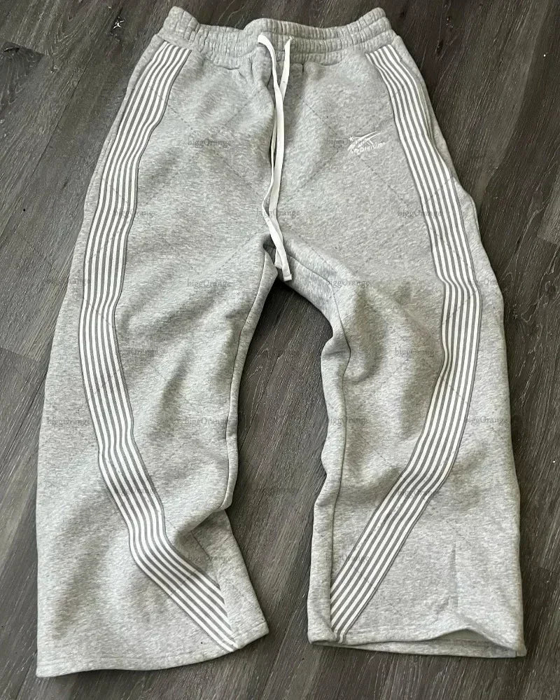 American Y2k Sweatpants Gothic Harajuku Vintage Letter Patch Loose Casual Pantsable High Waisted Jogging Pants