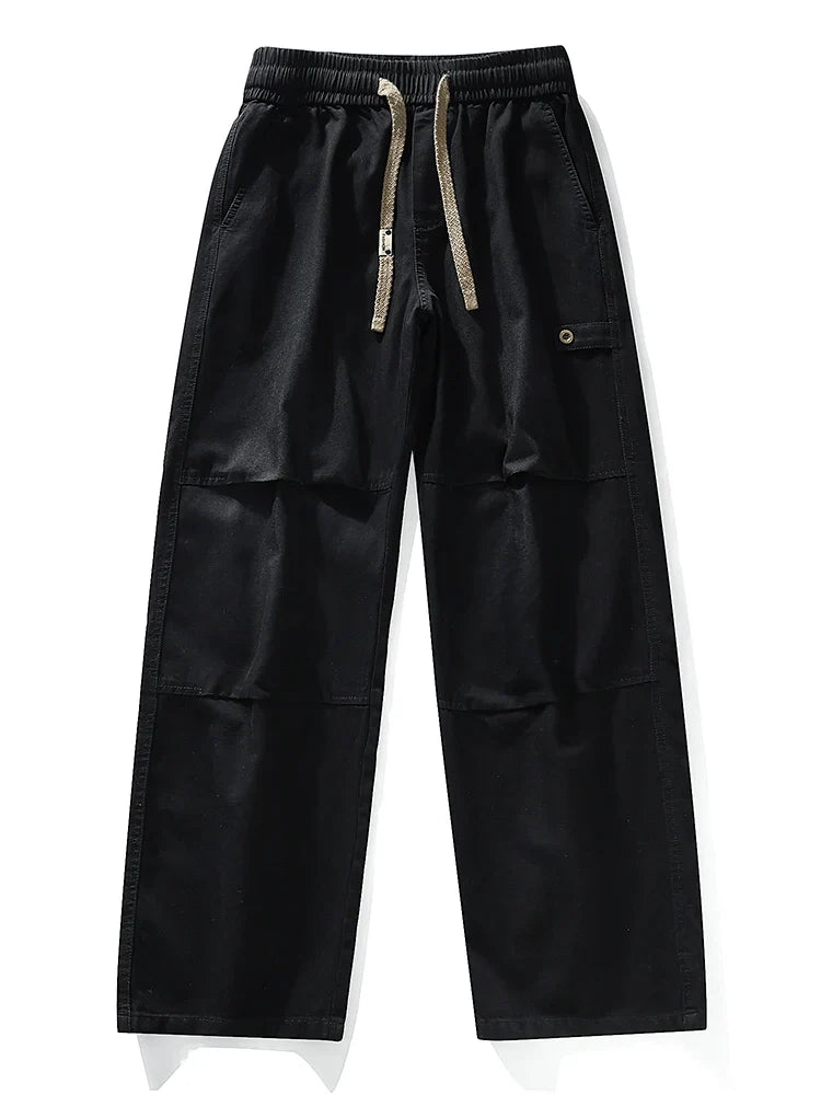 Cargo Jeans Wide Leg Denim Pants Straight Baggy Jeans Asian Size L-5XL