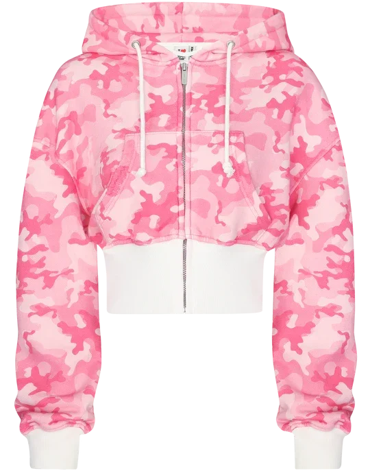 Pink Camouflage Set Y2K Streetwear Sportswear Gym Workout American Hip Hop Hoodie Two Piece Set Tracksuit