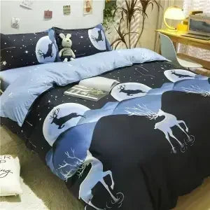 Pink Light Blue Checkered Striped Duvet Cover with Multiple Patterns 200X230cm Soft Duvet Cover Suitable
