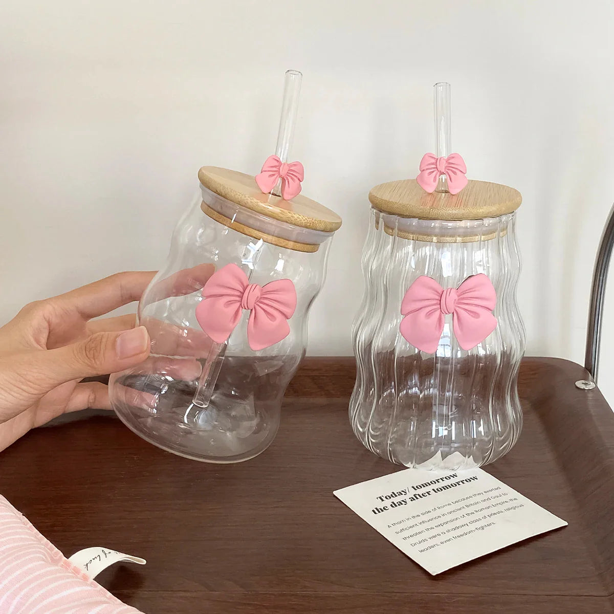 1Pc Glass with Lid