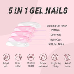 120pcs/Box 9 Styles French Fake Press On Toenails Short Square Nude Pink French Glossy False Toe Nail Full Cover Toe Tips