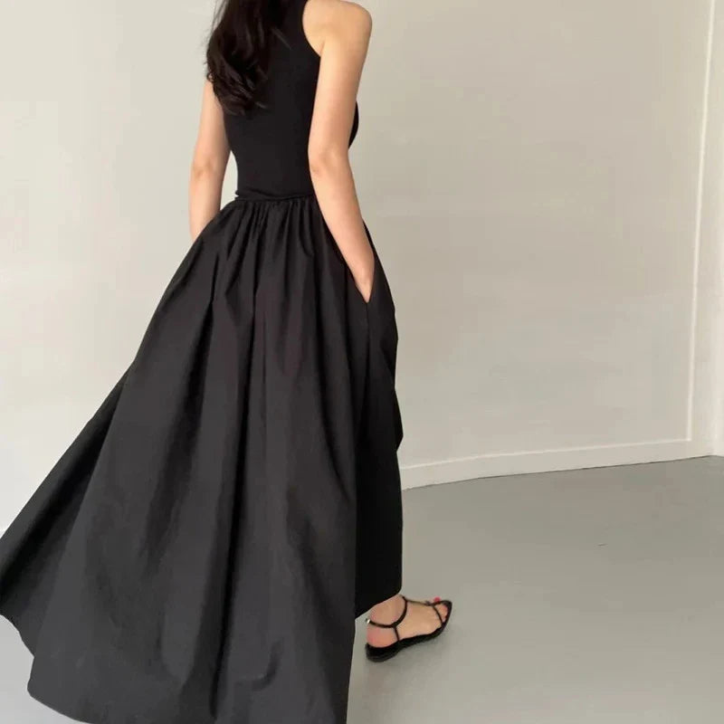 Simple Elegant Black Long Dresses