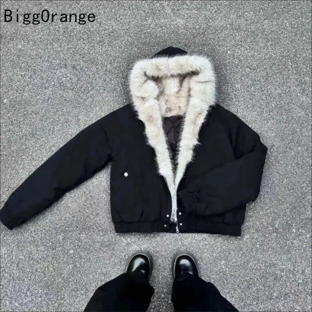 plush jacket American log warm jacket