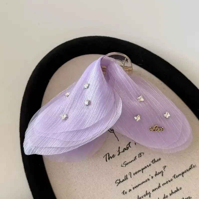 High-Grade Retro Simple Mesh Butterfly Hair Clip