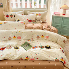 1Pcs 100% Cotton Printed Duvet Cover Cartoon Pattern Skin Friendly Breathable Comforter Cover Bedclothes
