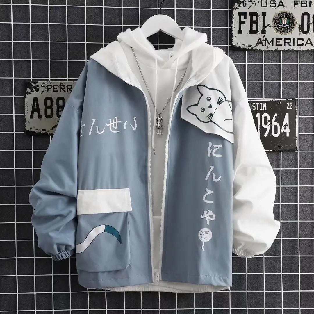 Korean Blackpink Long Sleeve Harajuku Zip Up Hooded Sweatshirts Top Kawaii Clothing Streetwear