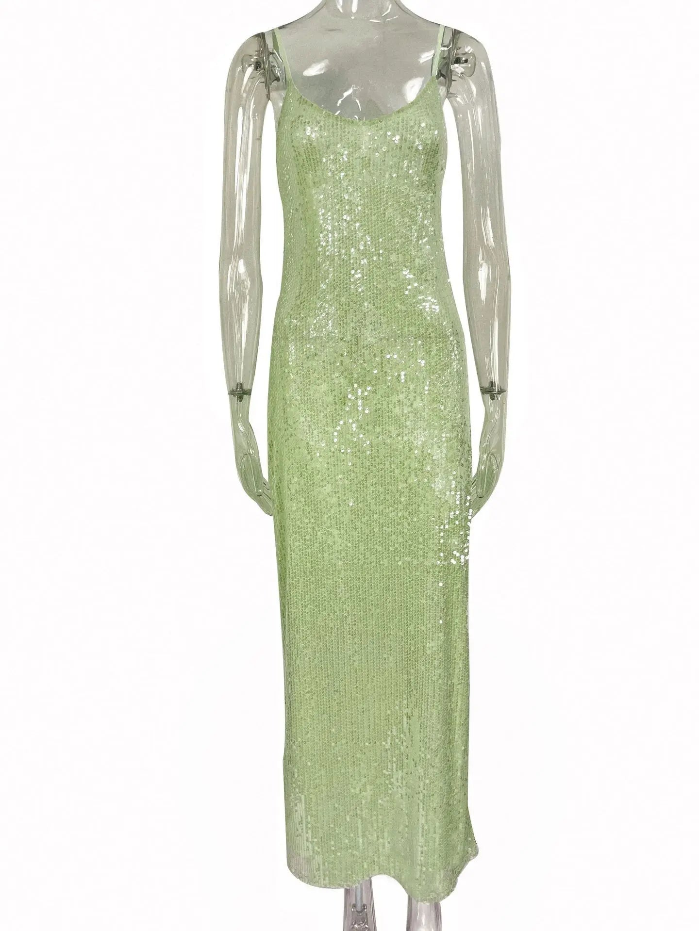 Backless Maxi Dress Dresses Cross Halter U Neck Slim Glitter Evening Robe Lady Beach Dresses