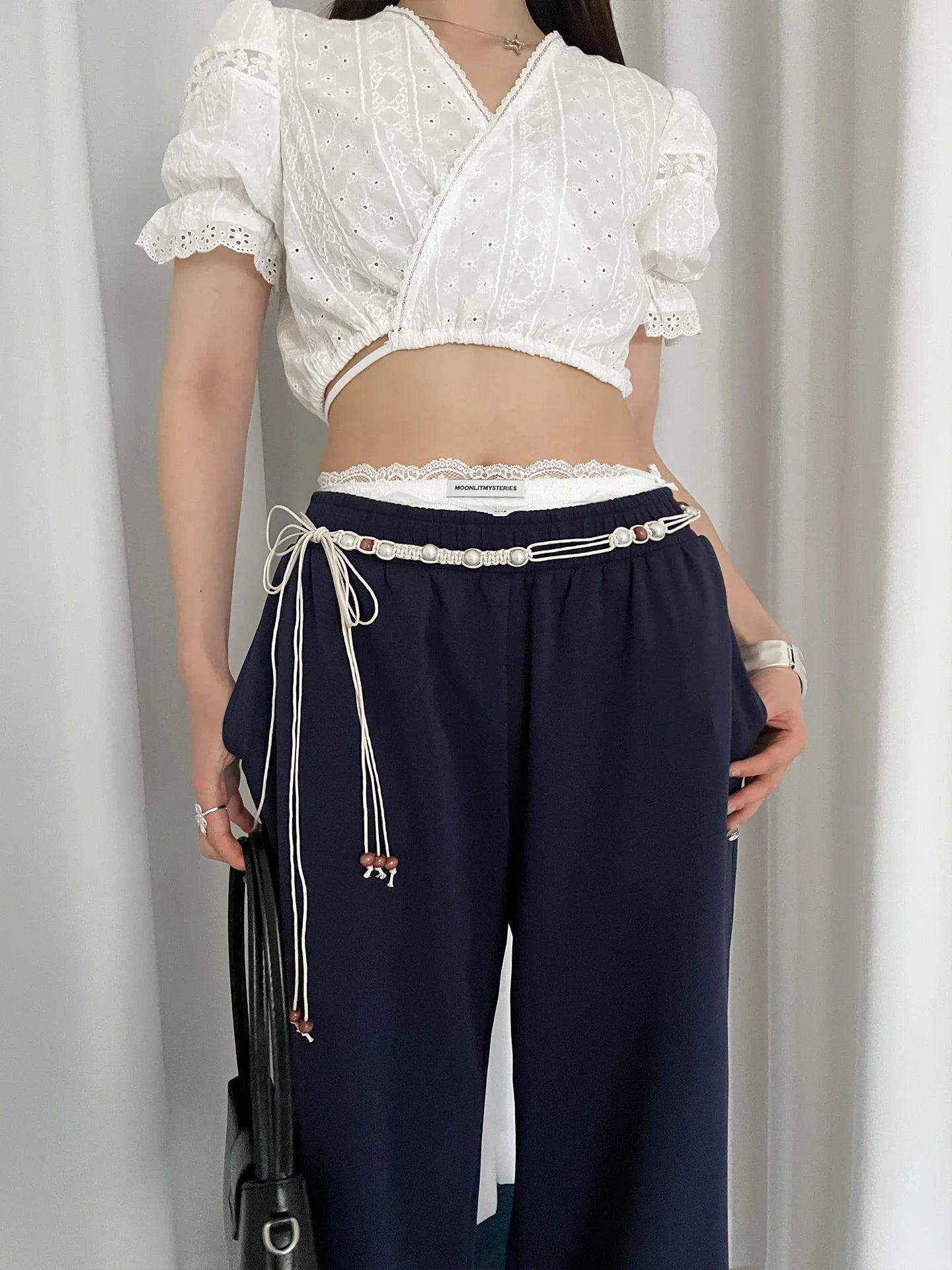 Bohemian Style Flower Beads Waist Belt