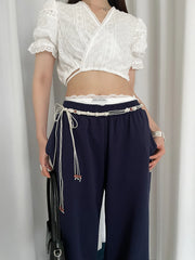 Bohemian Style Flower Beads Waist Belt