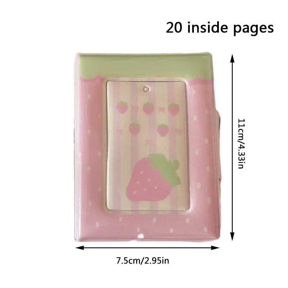 Travel Photo Album Small Card Storage Book Photocard Holder Card Holder 3 Inch INS Korean Style Mini Cute Photo Storage Album