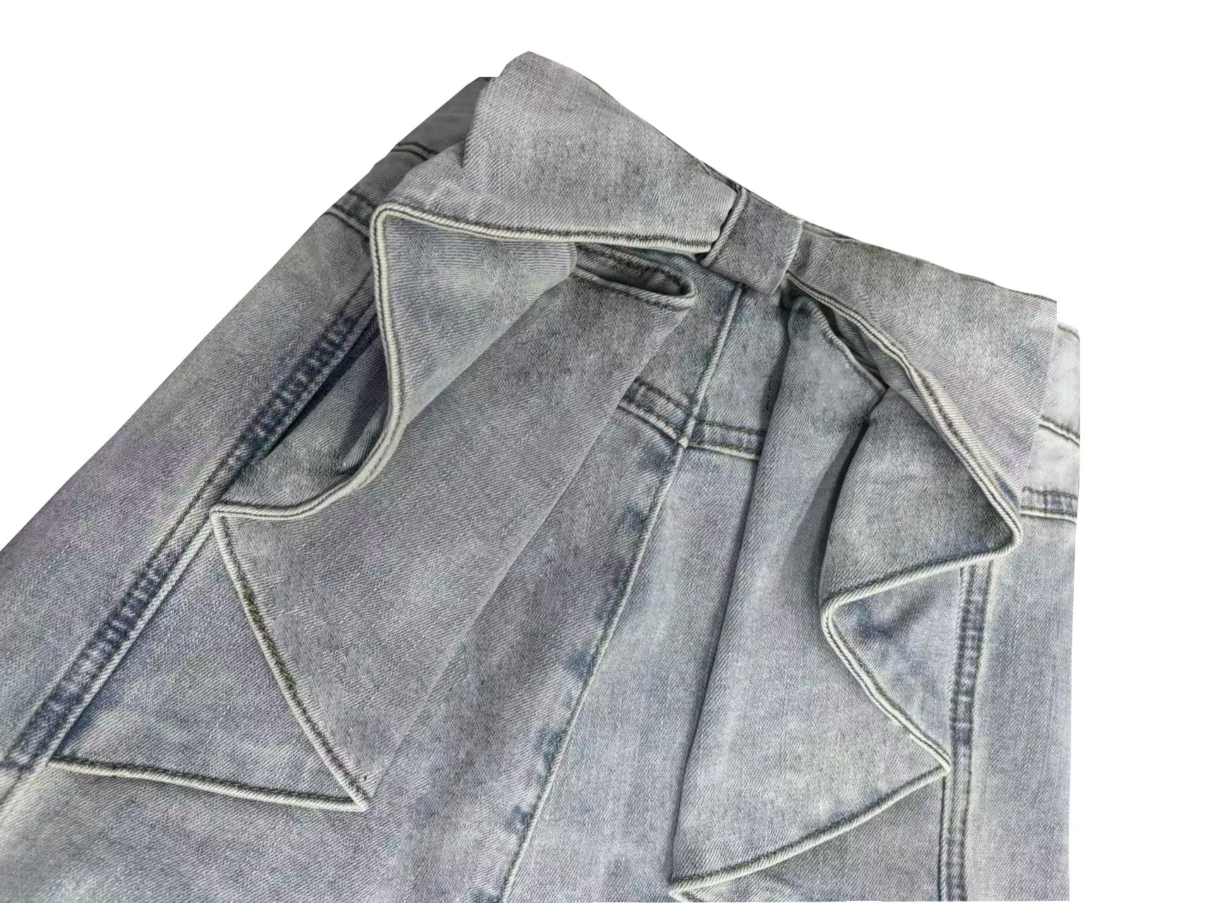 Three-dimensional butterfly jeans with a sense of design, high waist