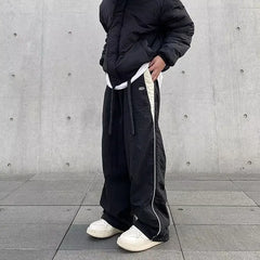 Y2K Vintage Loose Pant Casual Street Hip Hop Baggy Pants High Waist Wide Leg Trousers Solid Joggers Clothes