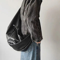 Stylish Dumpling Shaped PU Crossbody Bag