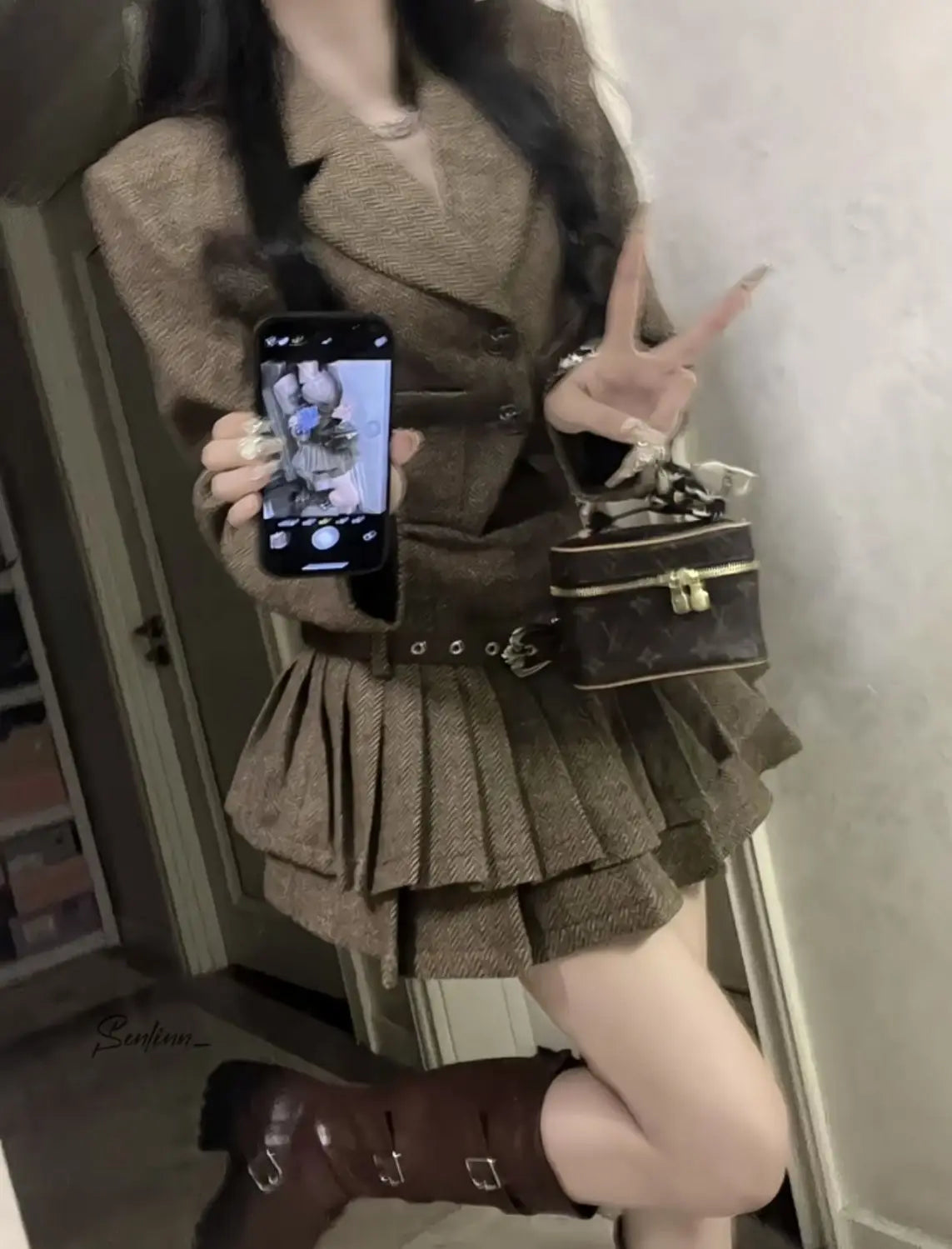 French Vintage Chic Short Suit Jacket