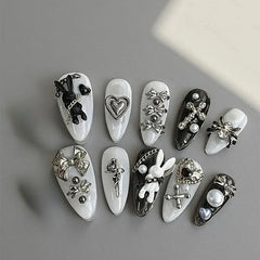 10pcs personalized black