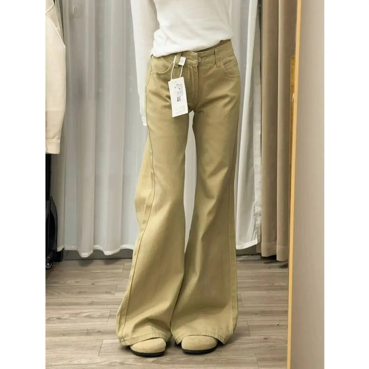 Ladies Jeans Flare Trousers Leisure Slimming Vintage Inspired  High Waist Bell pants Flared jeans jeans y2k