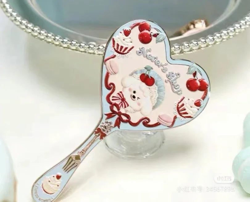 Flower Knows Butterfly Cloud Shoulder Holding Mirror Holding National Style Classical Princess Mirror
