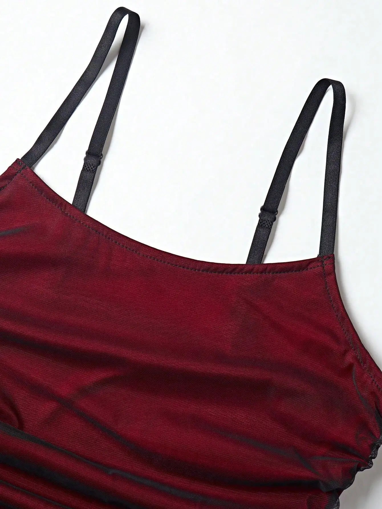 Dress Red Pasta with Straps Pleated Strappy Dress Slim
