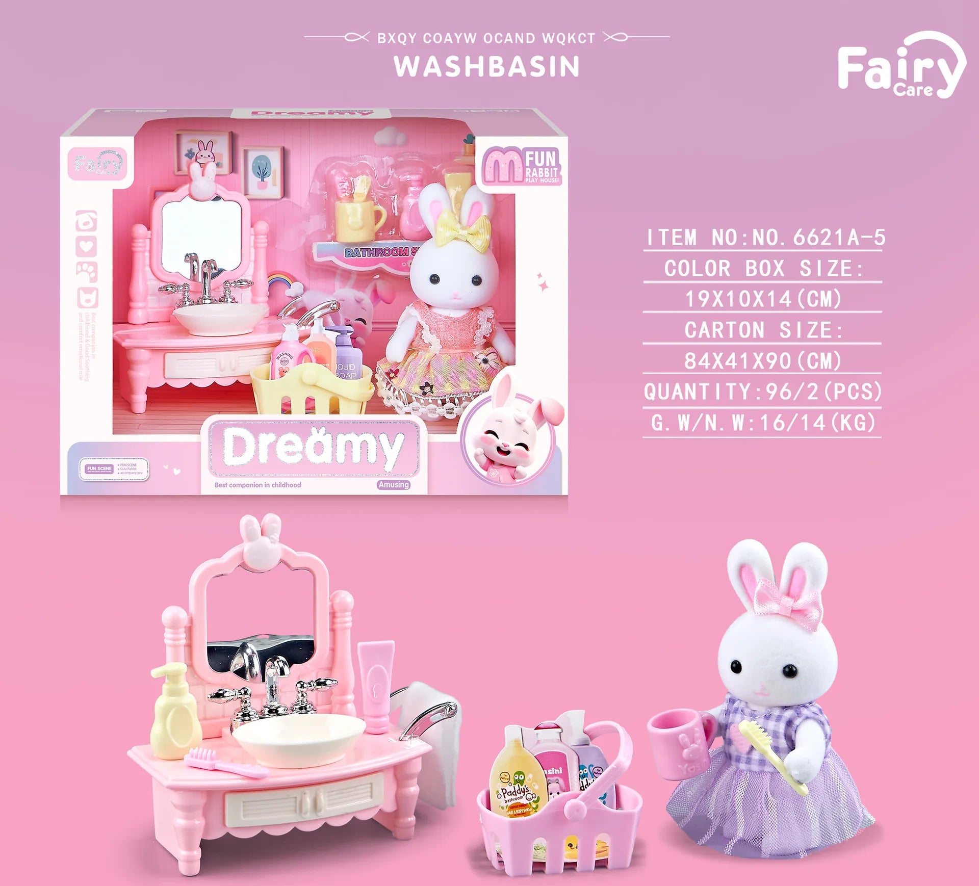 Little Rabbit Bedroom kitchen outdoor gamesLovely Scene Play Toys Simulation Modelling Children Birthday Easter Gift