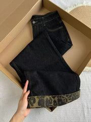 Streetwear Jeans Bottoms Pantalon Femme High Waist Vintage Straight Y2k Wide Leg Pants Casual Chic Denim Trousers
