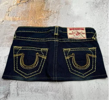 American washed pocket printed denim shorts