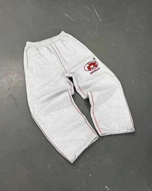 American Y2k Sweatpants Gothic Harajuku Vintage Letter Patch Loose Casual Pantsable High Waisted Jogging Pants